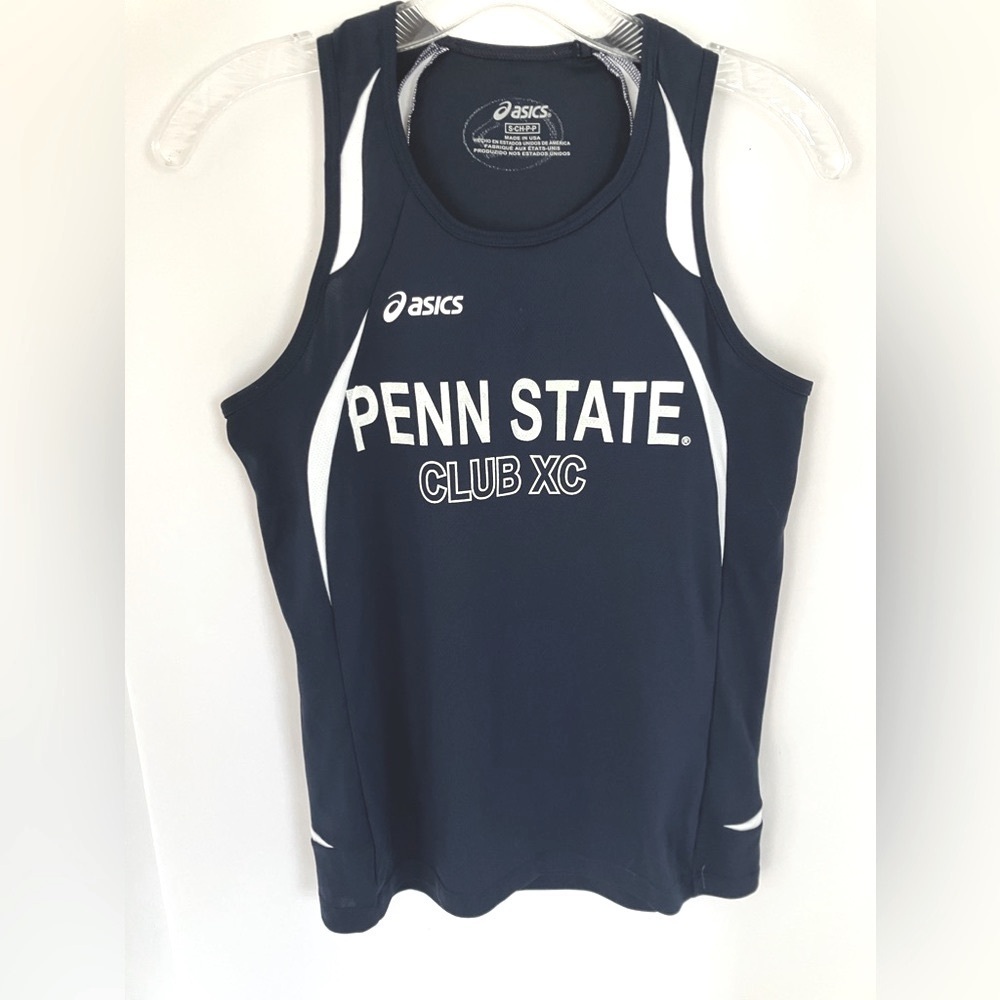 ASICS Penn State Women’s Sport Tank Top, Size S, Blue/White